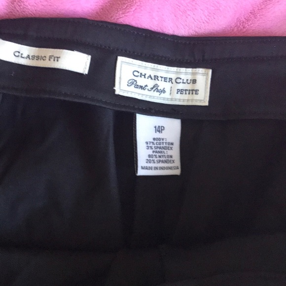 Charter Club Pant Shop Deep Black. - Picture 3 of 7